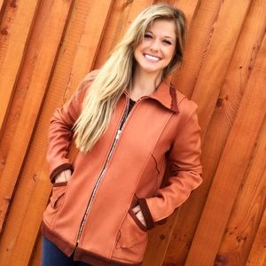 Tobacco Deerskin Jacket Handmade